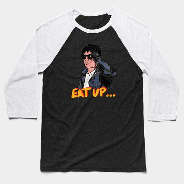 Rudy Says Eat Up Baseball T-Shirt by TheEND42